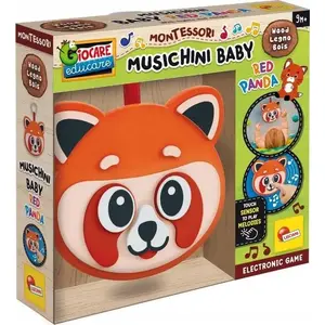Деревянная музыкальная развивающая игрушка Lisciani — Панда (Монтессори)