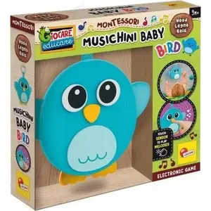 Деревянная музыкальная игрушка-птичка Montessori Lisciani - GXP-931356, развивающая игрушка