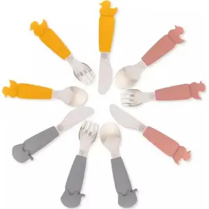 Cutlery Set ECO RASCALS ECORASCALS* Zestaw sztućców słonik TEAL one size