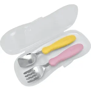 Cutlery set with case GERLACH Sztućce z etui mango/peach