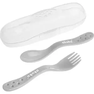 Cutlery set in case akuku A0073 — children's stainless steel utensils with storage pouch