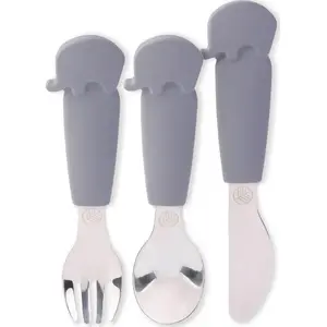 Cutlery Set ECO RASCALS ECORASCALS* Elephant SILVER one size – children's stainless steel utensils