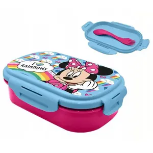 Контейнер для еды со столовыми приборами Kids Euroswan Minnie Mouse MN30016, 21×14×6 см