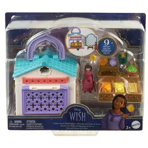 Playset TEKA Disney Wish Dahlia's Rosas Marketplace — shopping playset, fabric and plastic, multicolour, age 3+