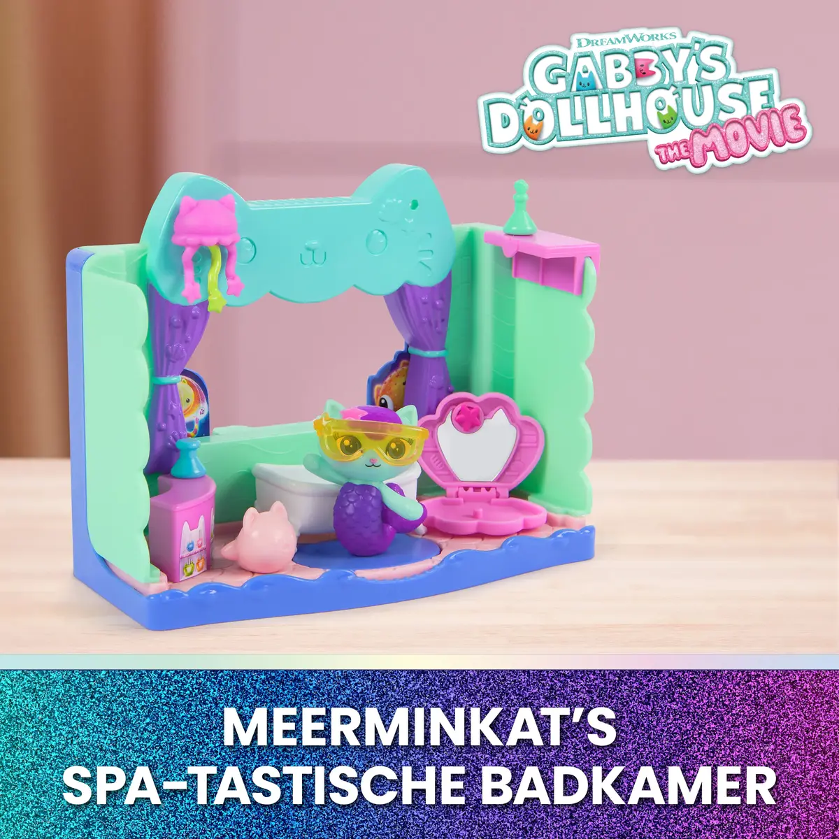 Spin Master Gabby's Dollhouse MerCat's Spa-wesome Bathroom Photo 2