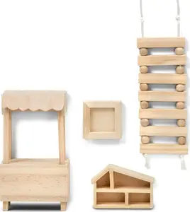 Radošais komplekts leļļu mājiņai ar kāpnēm MICKI (modelis 60906500)