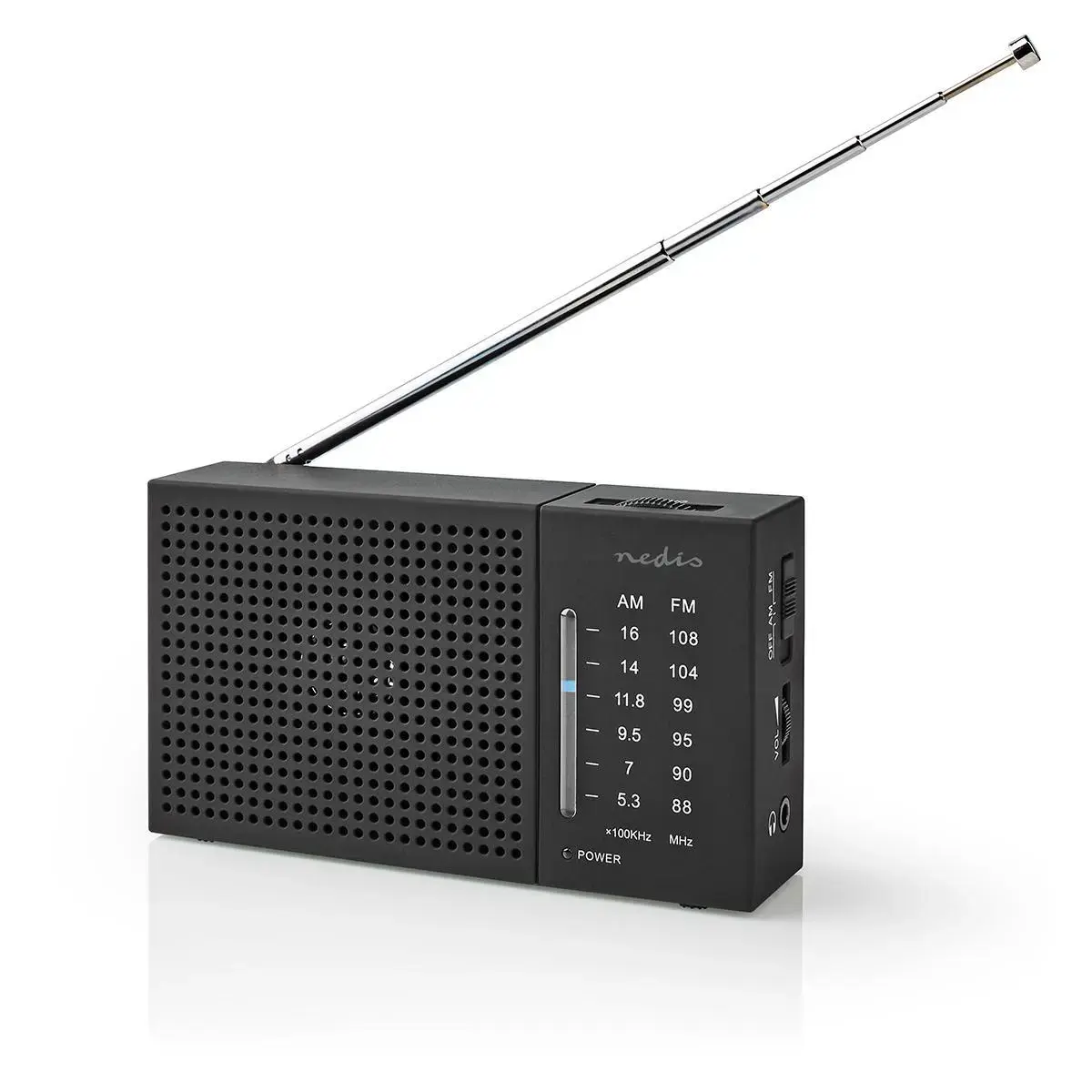 Nedis RDFM1200BK portable analog AM/FM radio Photo 6