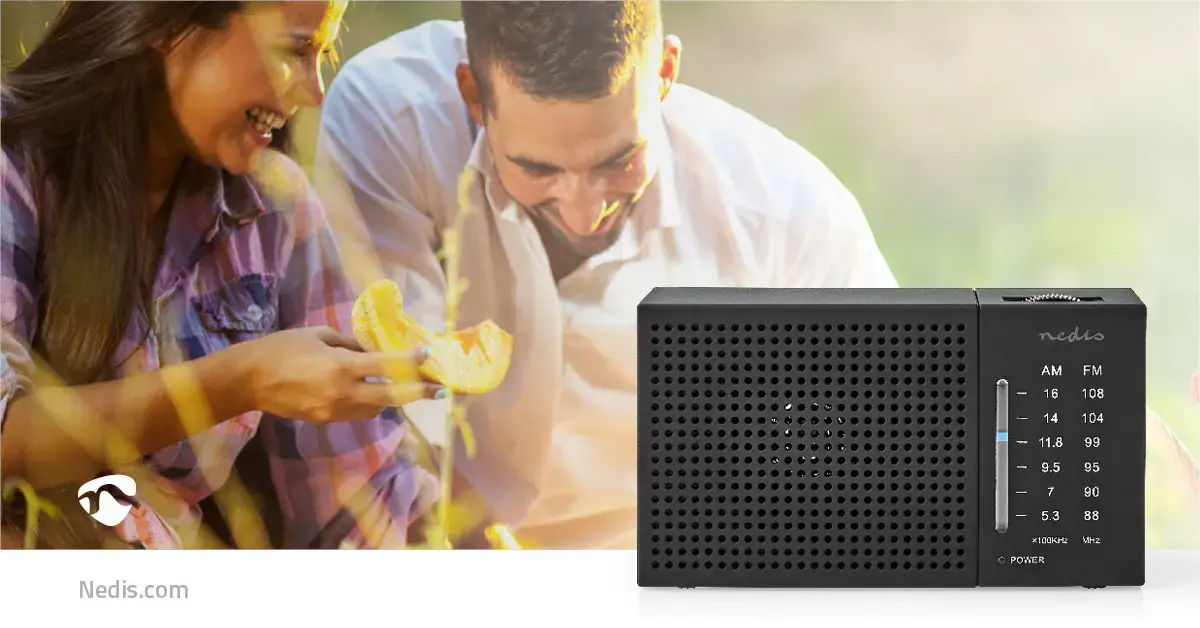 Nedis RDFM1200BK portable analog AM/FM radio Photo 12