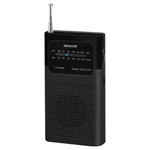 Portable analog radio SENCOR SRD 1100 B — AM/FM, 87.5–108 MHz, 0.3 W, 8 Ω, AAA, black