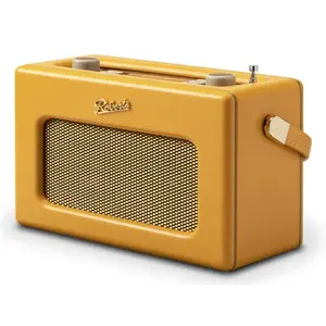 Portable radio Roberts Revival iStream 3L — DAB/DAB+/FM, USB-A, 3.5mm, battery/DC, wood case, yellow