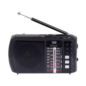 Pārnēsājams daudzjoslu radio Trevi RA 7F20 BT — AM/FM/SW, USB, MicroSD, 3.5 mm, melns