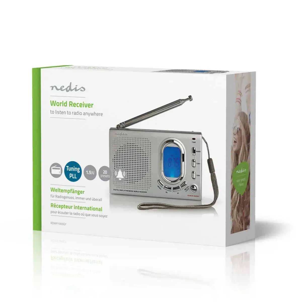 Nedis RDWR1000GY radio Photo 7