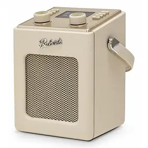 Portable radio No name Revival Mini 2 — DAB/DAB+/FM, LCD, 3.5 mm, cream, wood, DC/battery