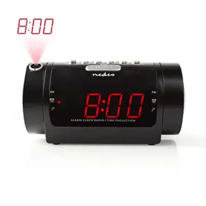 Radio Nedis CLAR005BK — compact black tabletop radio, FM reception, built-in speaker