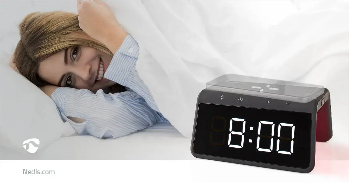Nedis WCACQ30BK digital alarm clock Photo 8