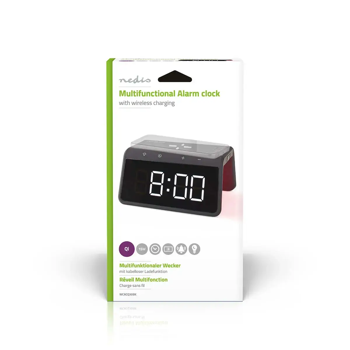 Nedis WCACQ30BK digital alarm clock Photo 9