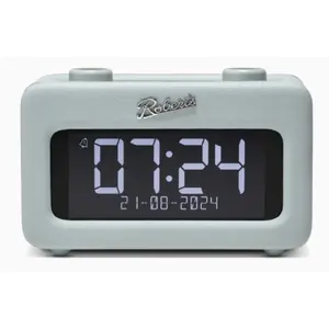 Digital alarm clock Roberts Radio Revival Rest — LED display, 24h format, built-in battery, 154×100×75 mm