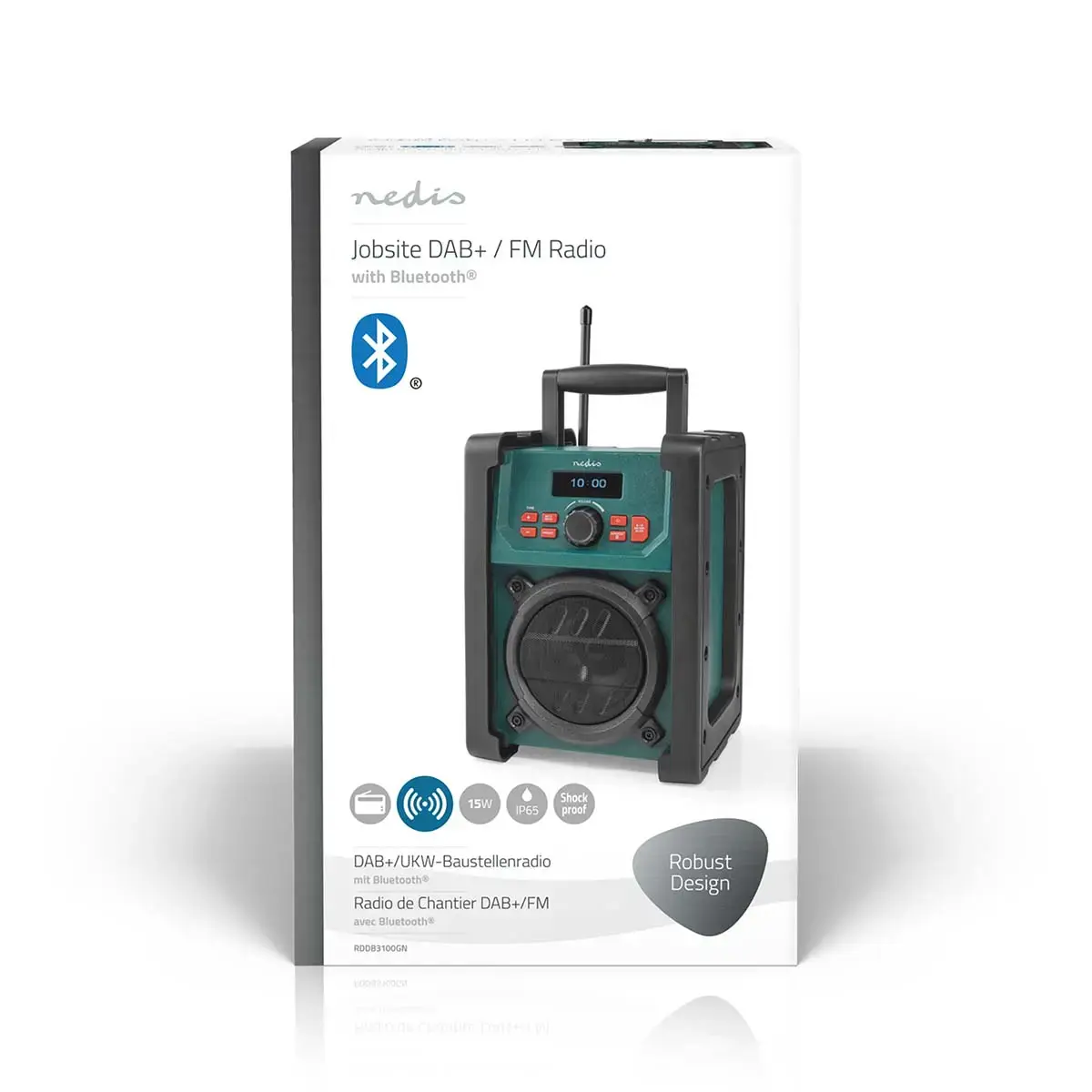 Nedis RDDB3100GN portable DAB+ FM radio Photo 8