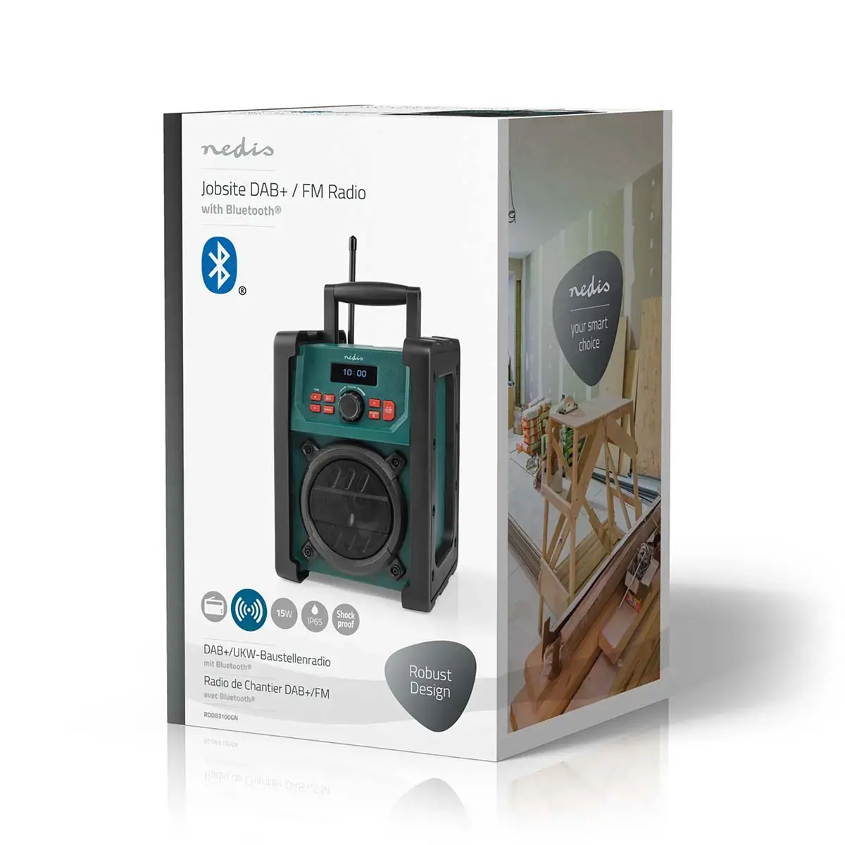 Nedis RDDB3100GN portable DAB+ FM radio Photo 9