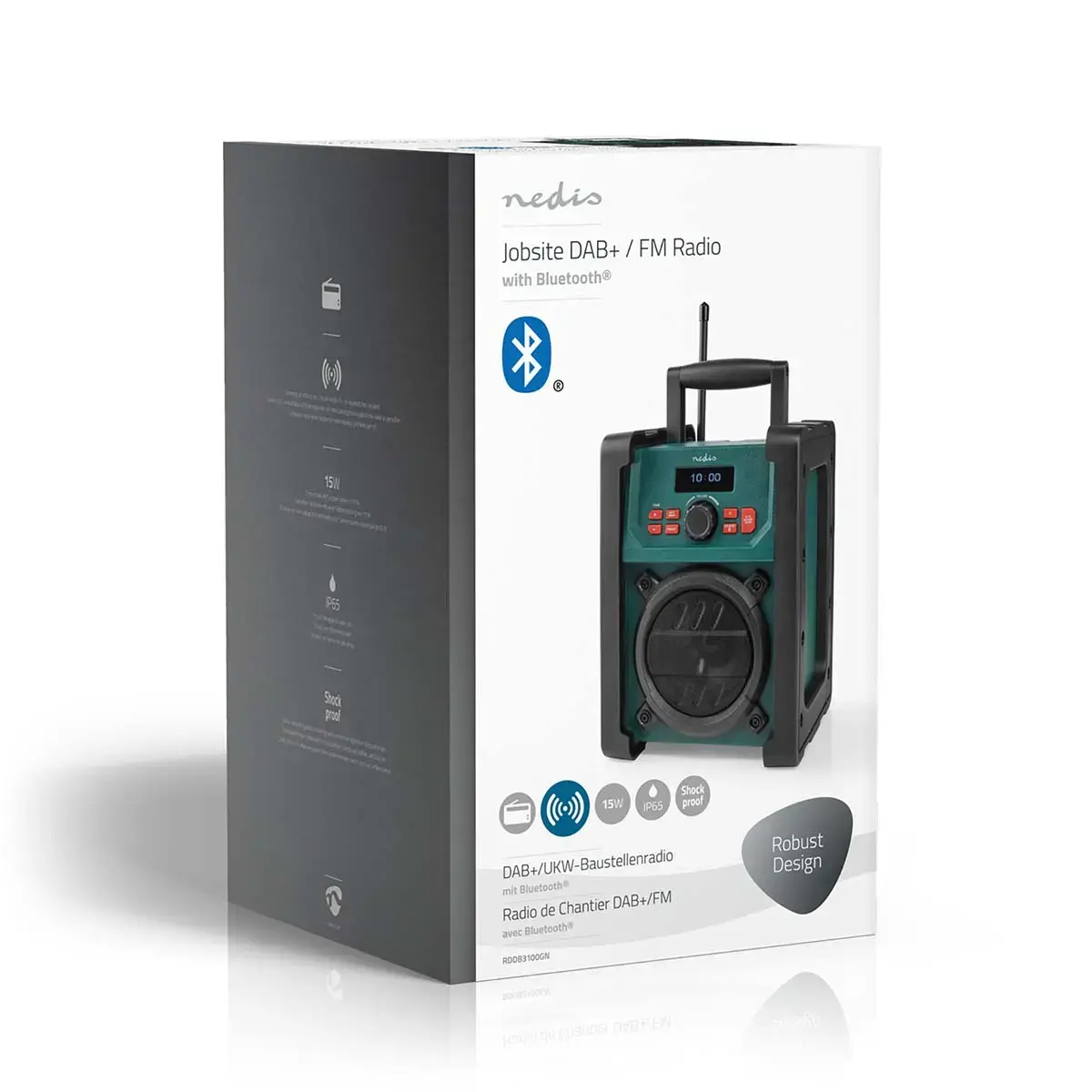 Nedis RDDB3100GN portable DAB+ FM radio Photo 10