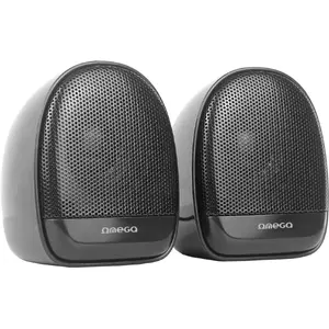 Desktop 2.0 Speaker OMEGA Elipse OGG163 — 6W RMS, USB power, 3.5 mm input, Black
