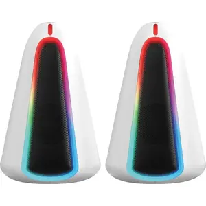 Компьютерные колонки Marvo SG-500 2.0 6W белые с регулировкой громкости и RGB-подсветкой