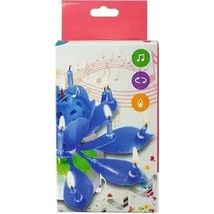 Candle toy TEKA 542990 — blue musical dancing candle