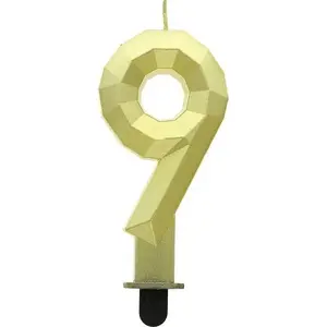 Candle Number 9 GoDan Diament 7.6 cm — decorative numeral birthday candle