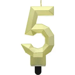 Svečku cipars 5 GoDan Świeczka Cyfra 5 Diament 7,6 cm — skaitļa svecīte