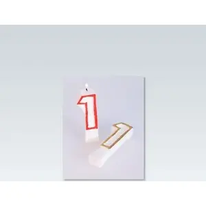 Candle numeral (color no. 1) Arpex Swieczka cyferka ARPE0120