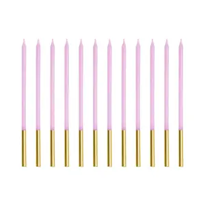 Cake candle/sparkler KIK PartyDeco SCD-4-014, violet, 140 mm, 12 pcs