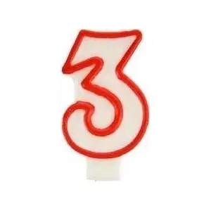 Candle Arpex Świeczka 3, brand Arpex, red – single decorative candle