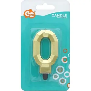 Candle Number 0 'Diamond' 7.6 cm GoDan