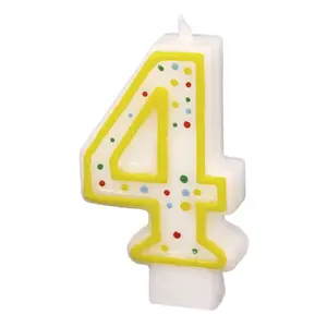 Svece RIETHMULLER Amscan 550284 daudzkrāsaina, augstums 73 mm, 1 gab