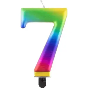 Birthday Candle GoDan model 7 multicolor 8 cm