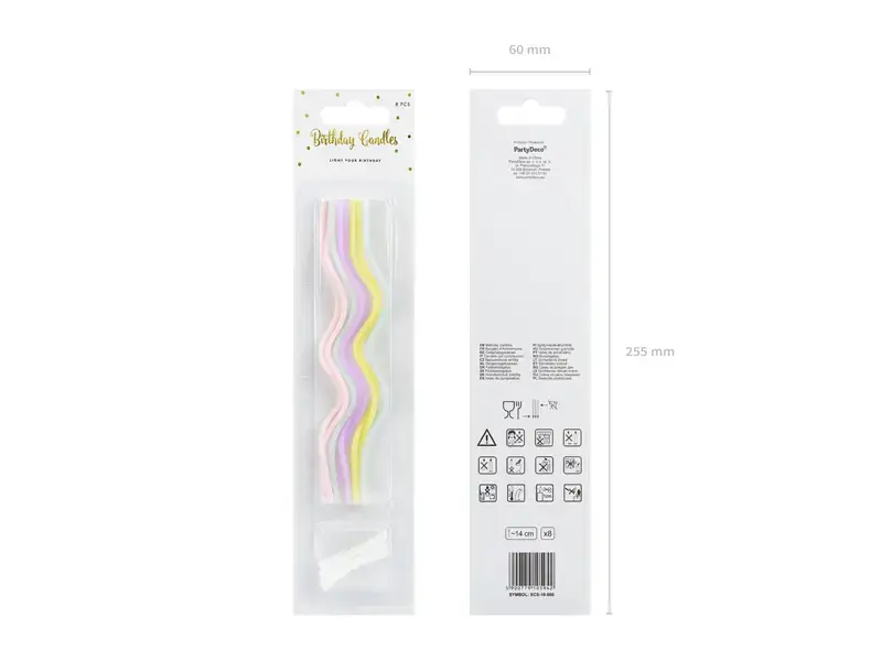 Kūkas svecīte/iskra PartyDeco SCS-10-000 140 mm, 8 gab. Photo 6