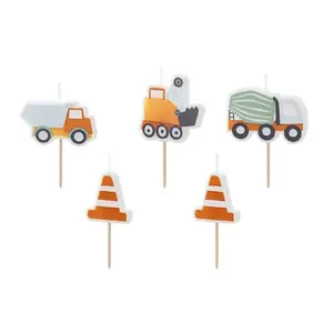 Candle sparkler, Home&Styling Collection PartyDeco SCS-16, multicolour, 45 mm height, pack of 5