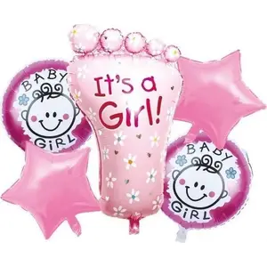 Party balloon set MK TRADE — Girl theme, 6 pieces