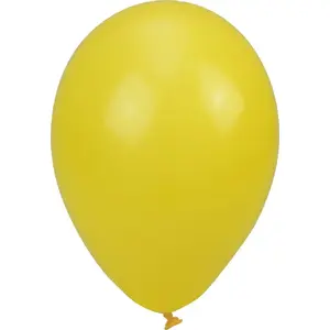 Latex balloons Arpex pastel single-color yellow 24 cm 10 pcs