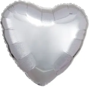 Toy balloon AMSCAN 9914087-92 — foil silver, pack of 10