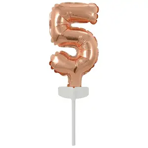 Toy balloon AMSCAN 9912699 foil gold, pack of 5