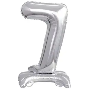 Toy balloon AMSCAN 9911730 — foil silver, pack of 5