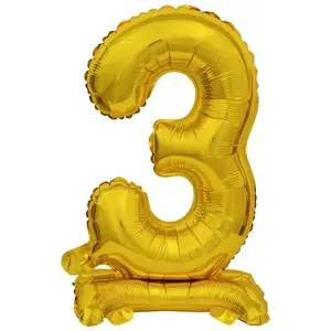 Toy balloon AMSCAN 9910071 — foil, gold, pack of 5