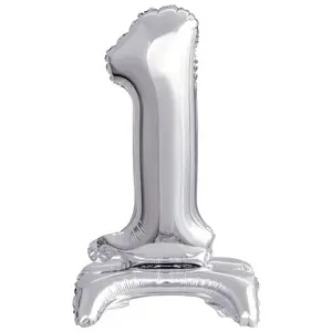 Toy balloon AMSCAN 9911724 — foil silver, pack of 5