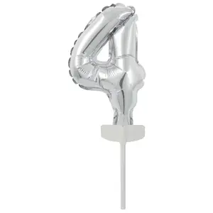 Toy balloon AMSCAN 9912688 — foil silver, pack of 5