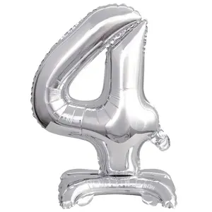 Toy balloon AMSCAN 9911727 — foil, silver, pack of 5