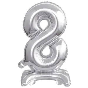 Toy balloon AMSCAN 9911731 — foil silver, pack of 5 pieces