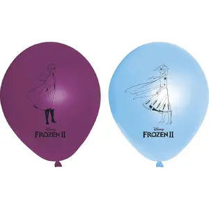 Latex birthday balloons Procos Frozen 2 Kraina Lodu 2 28 cm 8 pcs