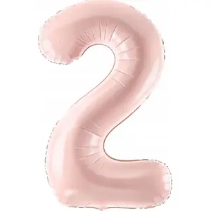 Foil Balloon PartyDeco 72 cm light pink – single large decorative balloon