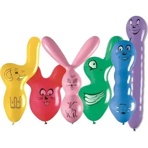 GoDan Balloons assorted shapes with print, mix – pack of decorative printed balloons